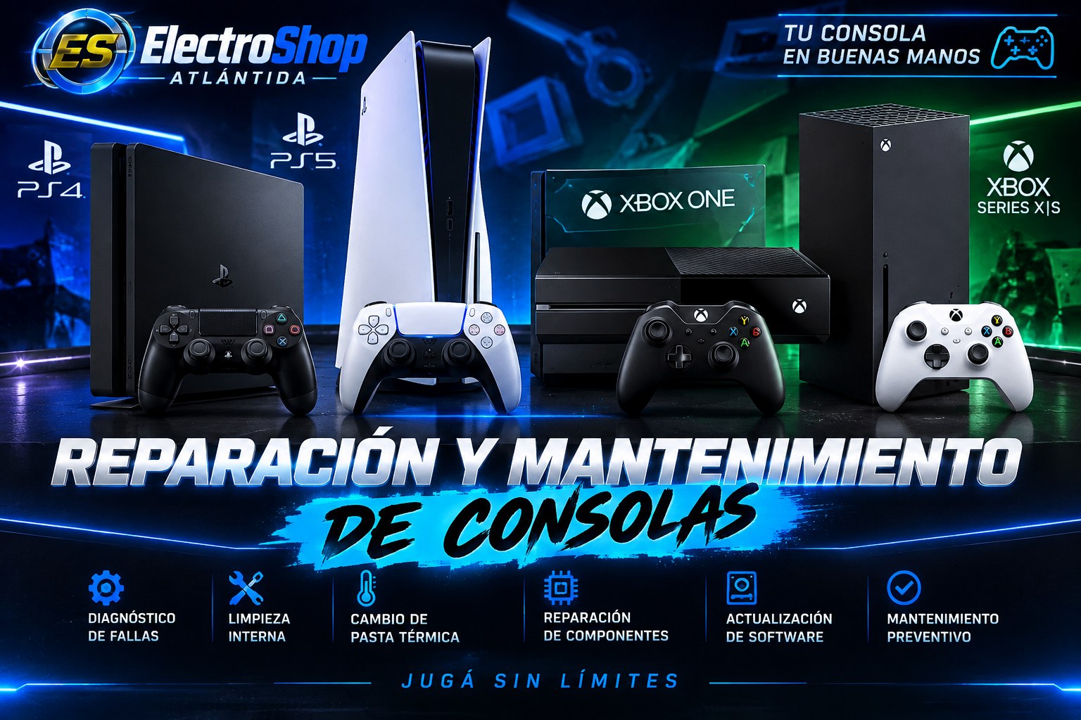 Reparación de Xbox One / Series